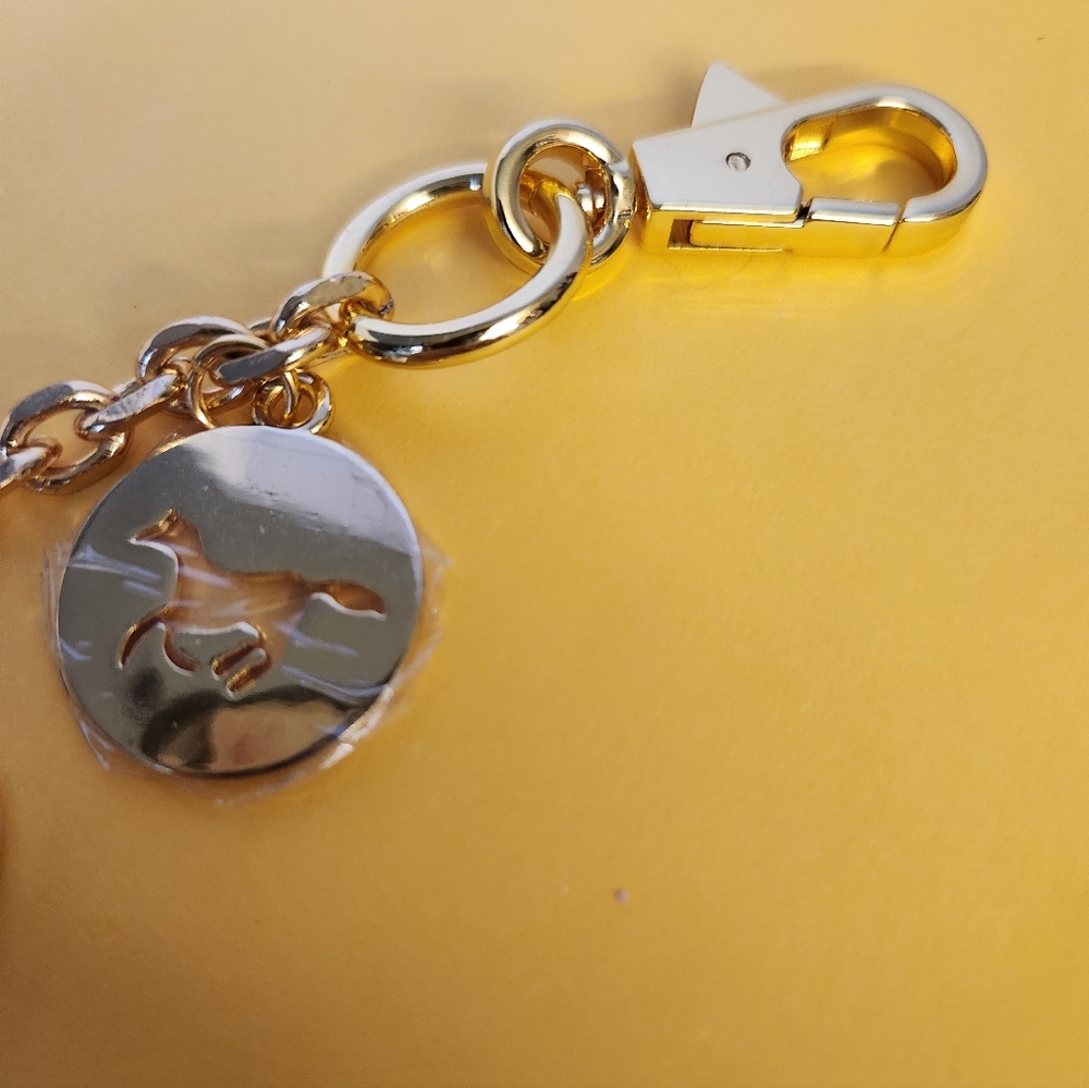 Hermès Gold Purse Charm Or Keychain. 5.5" Goldtone. GREAT REVIEW ON PRODUCT - Picture 6 of 9